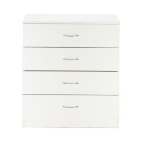 FCH Modern Simple 4-Drawer Dresser White